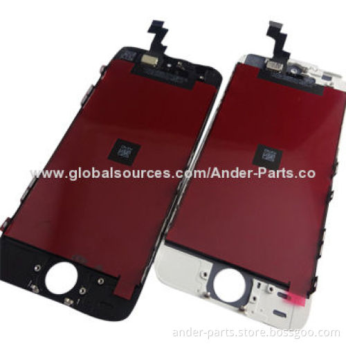 OEM LCD Screen Digitizer Assembly for iPhone 5S, Black/White, Wholesale, 100% Tested